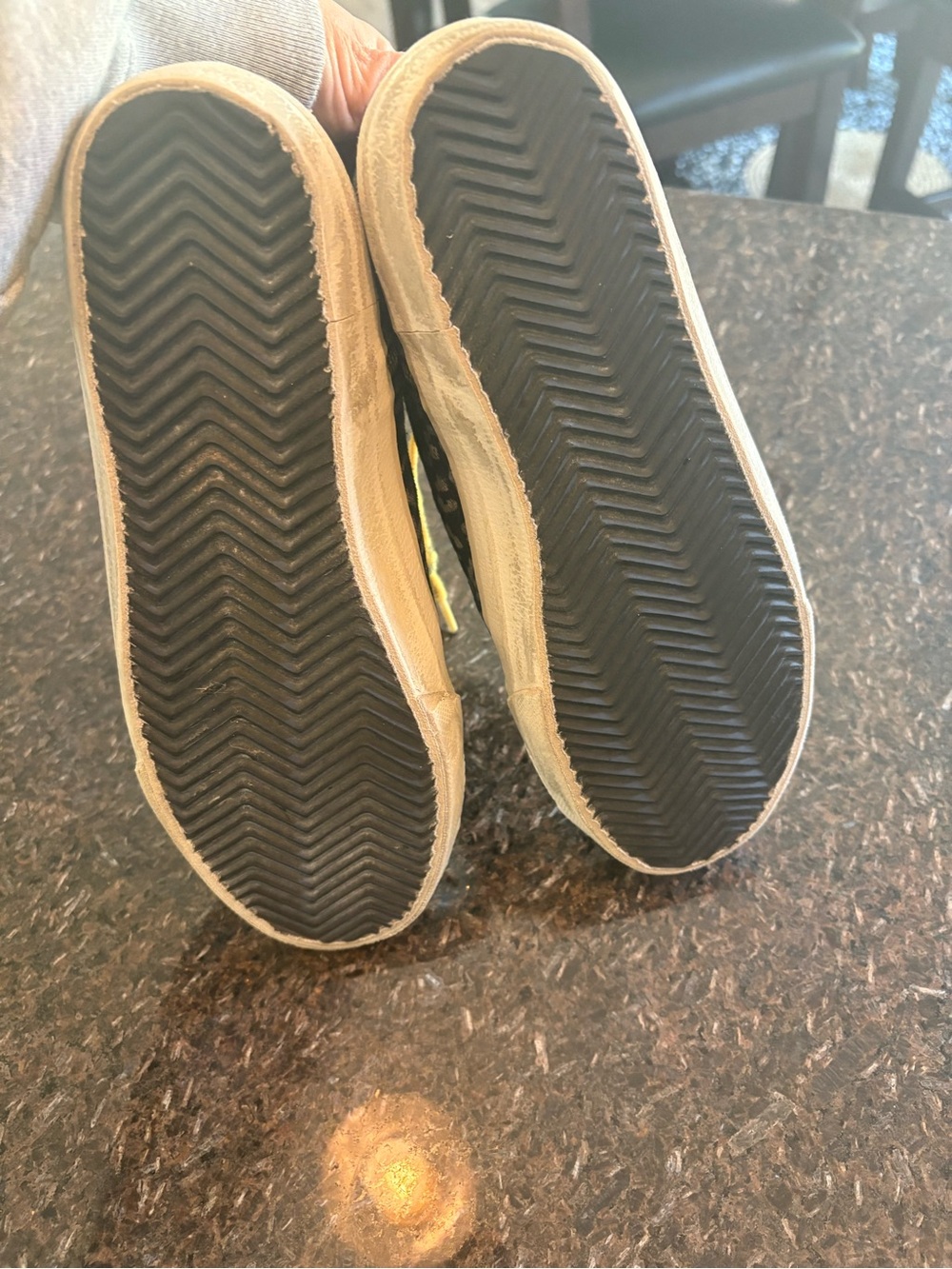 Golden Goose High-Top Sneakers in Beige, Yellow, Black - Picture 5 of 5